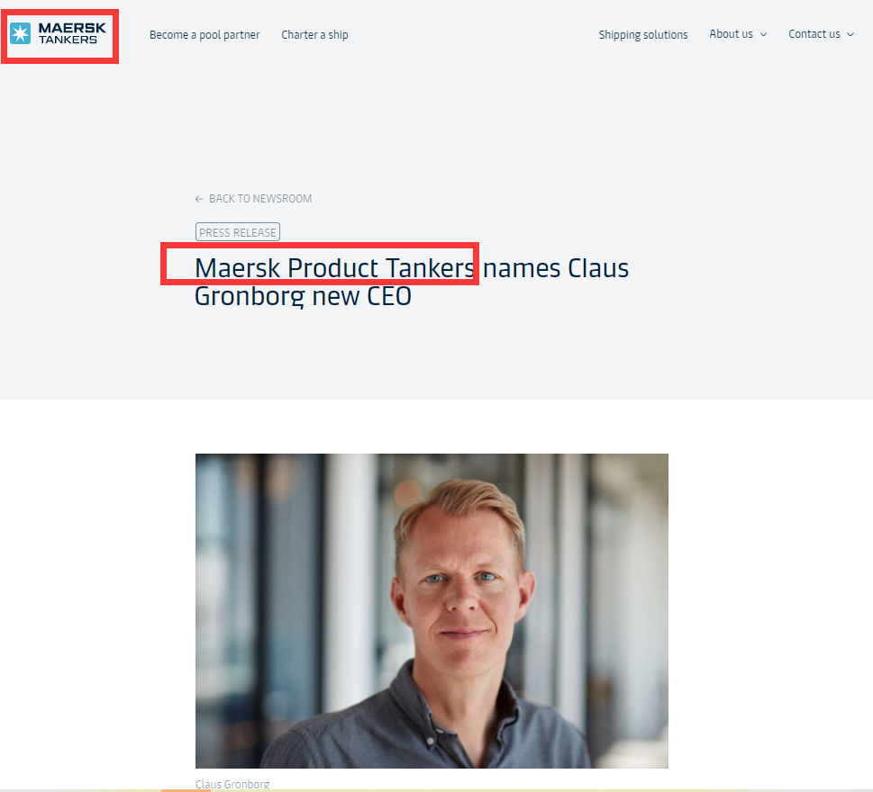 更换CEO !Maersk Product Tankers和Maersk Tankers有啥不一样？