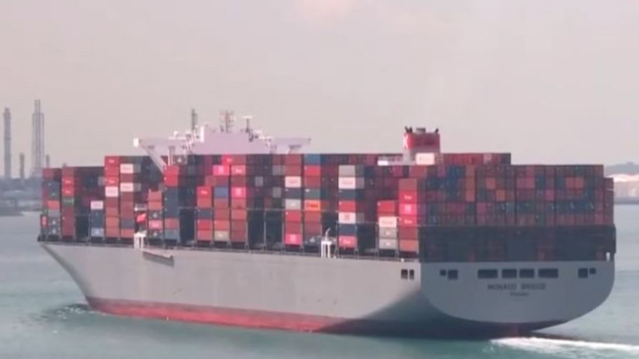 新加坡港口拥堵情况示意图