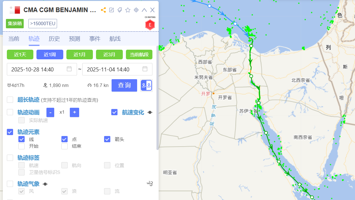 17000TEU！达飞大船，重新通过苏伊士运河！
